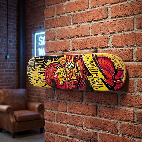 2-pack väggfäste för skateboard, vägghängare för snowboard