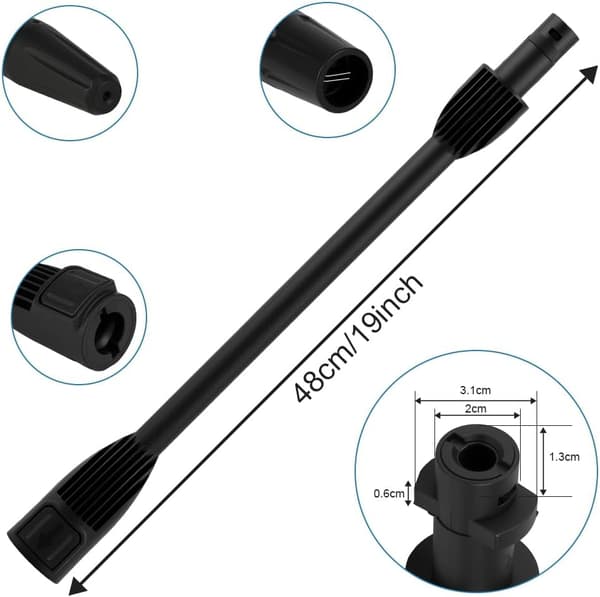 Spolrör för Kärcher, dubbelfunktionsmunstycke för Kärcher K2/3/4 K5 K6 K7