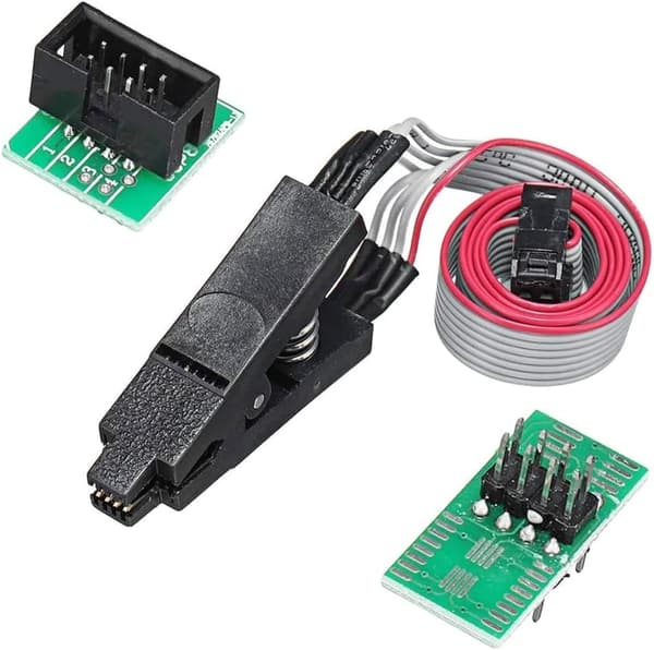 SOP8 SOIC8 testklämma för EEPROM 25CXX / 24CXX + CH341A 24 25-serien EEPROM Flash BIOS USB-programmerare