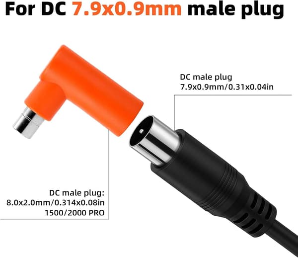 DC 7909 hona till DC 8020 hane adapter solpanelkontakt