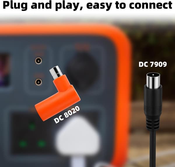 DC 7909 hona till DC 8020 hane adapter solpanelkontakt