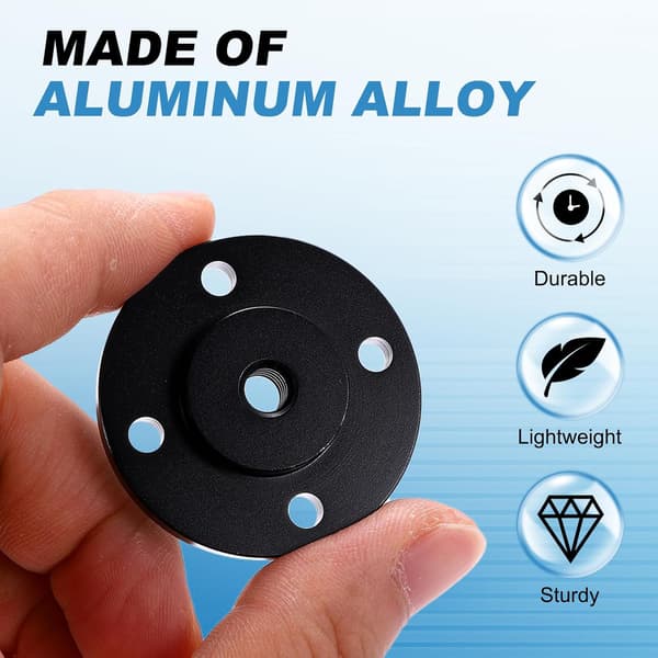 1/4\" gängad stativadapterhållare 20 mm diameter, aluminiumlegering