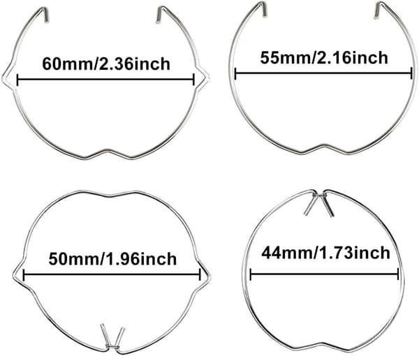 Fjäderringshållare ClaspClips φ50mm diameter glödlampshållarklämma