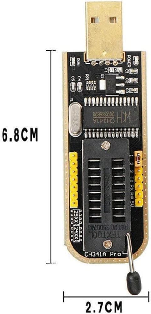 SOP8 SOIC8 testklämma för EEPROM 25CXX / 24CXX + CH341A 24 25-serien EEPROM Flash BIOS USB-programmerare