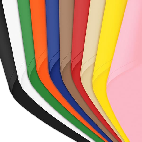 Silkespapper i blandade färger, 60 ark, 10 färger, presentpapper