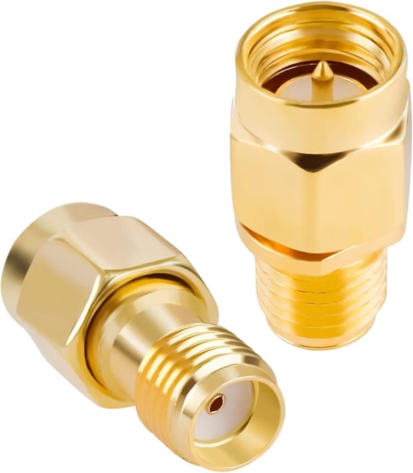 Adapterkit 6 st hane/hona koaxialförlängningskontakt