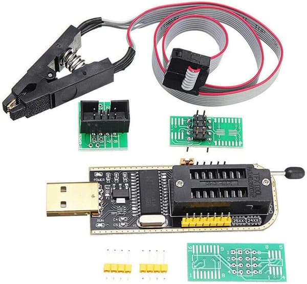 SOP8 SOIC8 testklämma för EEPROM 25CXX / 24CXX + CH341A 24 25-serien EEPROM Flash BIOS USB-programmerare