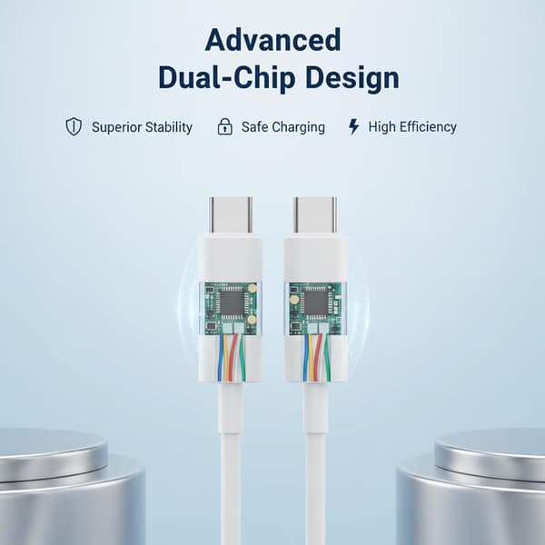 USB-C till USB-C laddningskabel, USB-C laddarkabel, för snabbladdning av iPhone