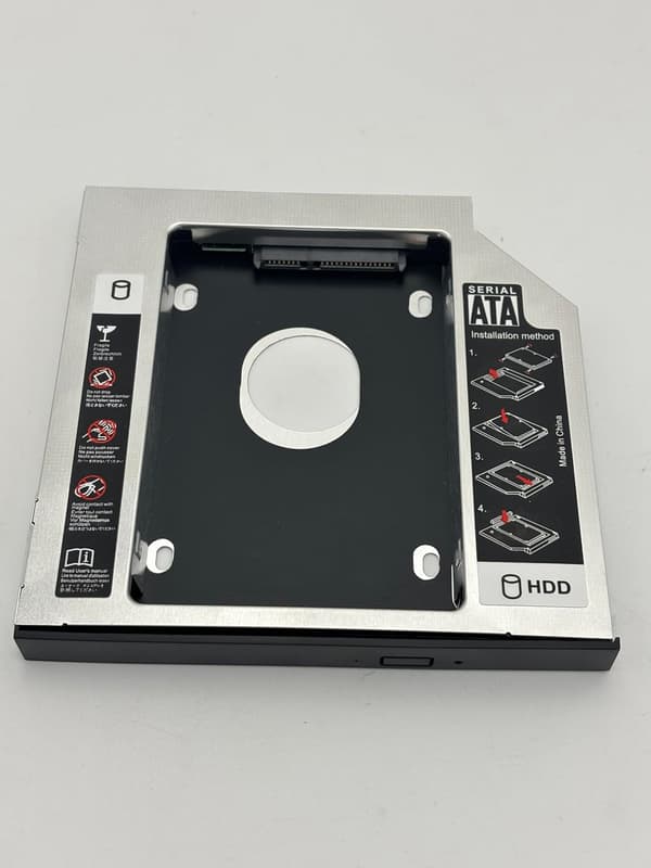 RGBS SATA 2:a HDD hårddiskkabinett för 12,7 mm universell optisk enhetsplats för bärbar dator (CD/DVD-ROM)