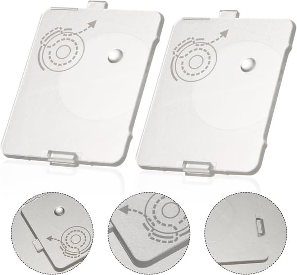 2 st transparent spolskyddslock kompatibelt med Singer