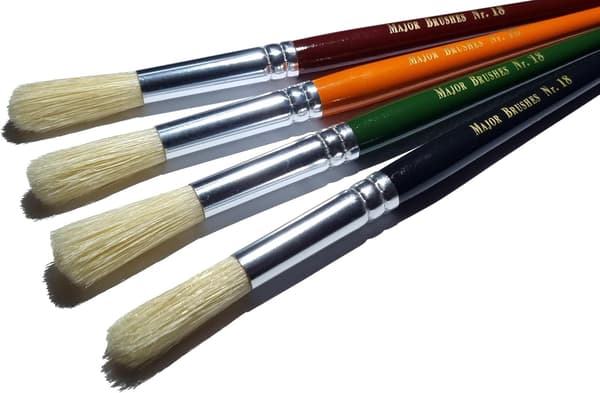 Major Brushes Chunky målarpenslar storlek 18 för barn - 4-pack