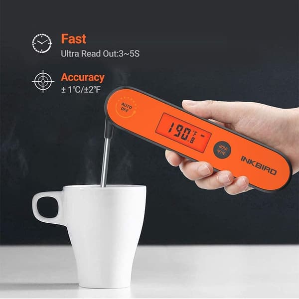 INKBIRD IHT-1P Kött- och matlagningstermometer, snabbavläsande termometer