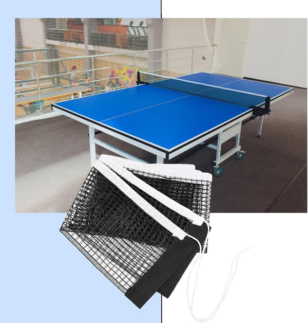 Bordstennisnät ersättningsnät 175 cm, hopfällbart i polyester och nylon