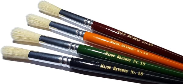 Major Brushes Chunky målarpenslar storlek 18 för barn - 4-pack