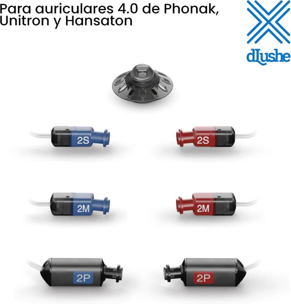 10-pack Open Dome 4.0L för Phonak, Unitron och Hansaton hörlurar 4.0 - Storlek L 10 mm diameter