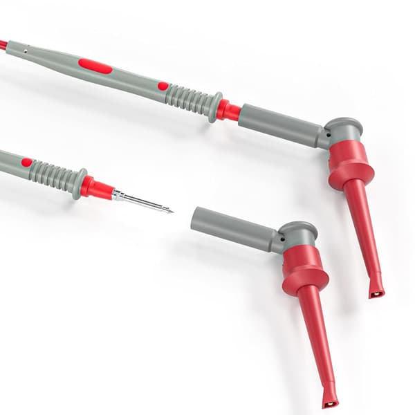 2 st SMD IC testhakklämmor gripklor röd & svart