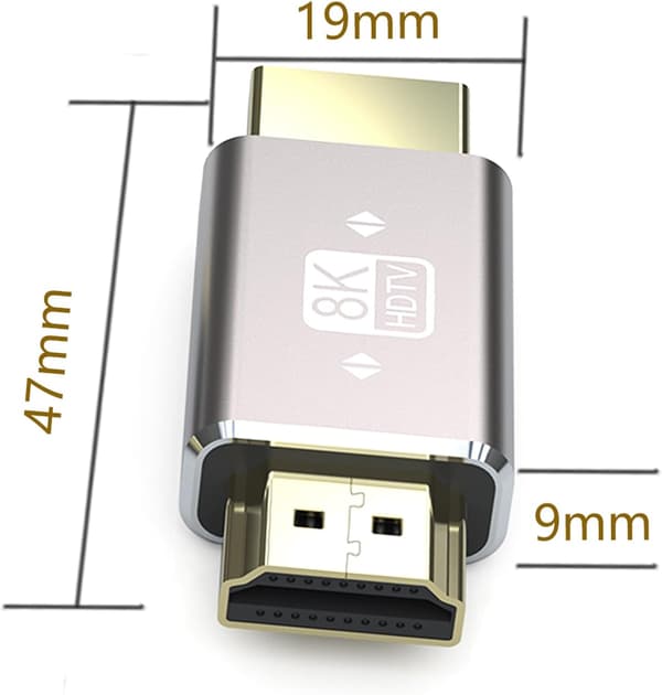 8K Digital AV-koppling hane till hane, rak adapterförlängare, 2-pack