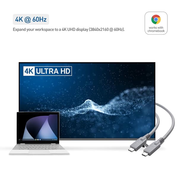 [USB-IF-certifierad] Cable Matters 5Gbps USB-C-kabel 1,8m för 4K@60Hz, 60W PD