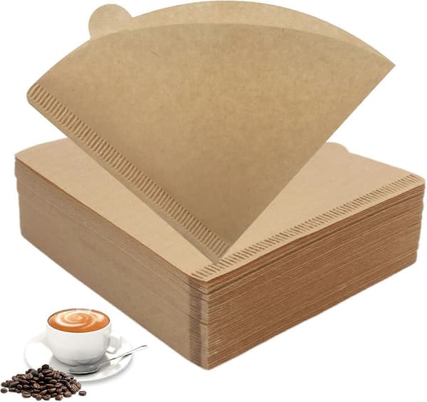 200 stycken V60 Filter 02, Koniskt kaffefilter, Kaffefilter, Kaffepappersfilter, Kaffefilterpapper, Oblekt