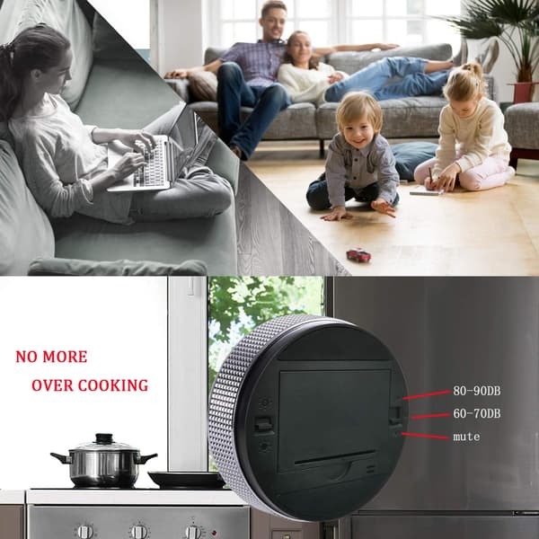 Timers, kökstimer för barn, digital magnetisk nedräkningstimer för matlagning, med konstant ljusfunktion för klassrum, tyst för barn