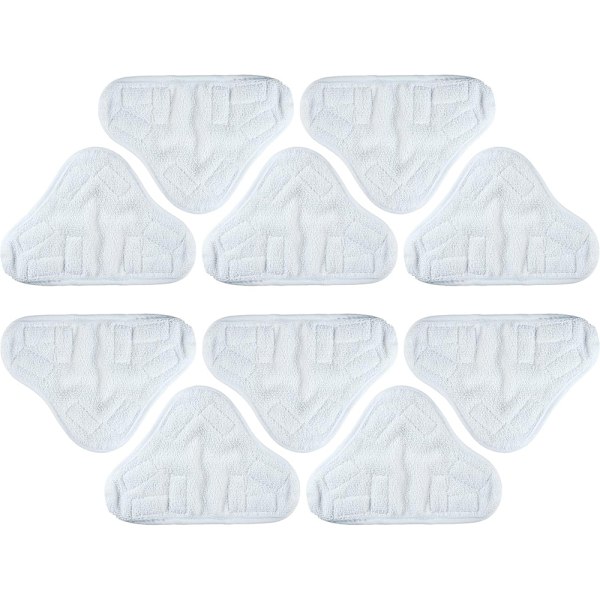 2024 Uppgraderad H2OX5 Mikrofiber Ångmopp Pad Ersättning - Kompatibel med H2O H20 Ångmopp X5 - Tvättbar och Återanvändbar - 10-pack