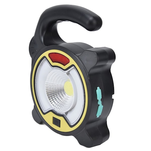 Handhållen solcells-LED-nödljuscampinglampa för utomhusbruk, 250 lm, 1500 mAh, 4 lägen, IP55 vattentät