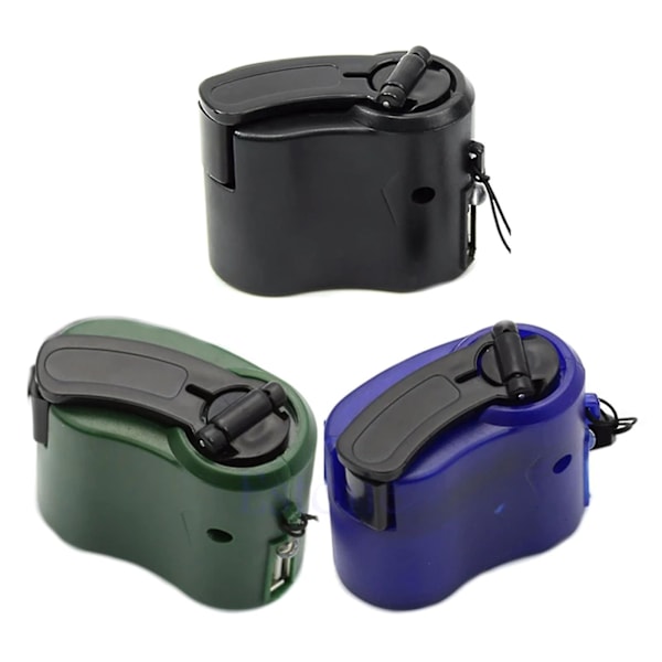 Handvev kraftgenerator för camping utomhusgåvor till vänner familj A green