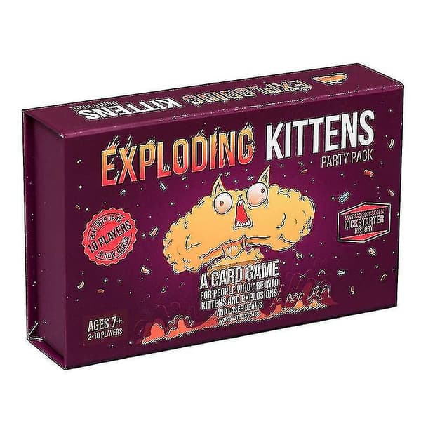 Exploding Kittens Party Pack - Roliga familjekortspel för vuxna, tonåringar och barn