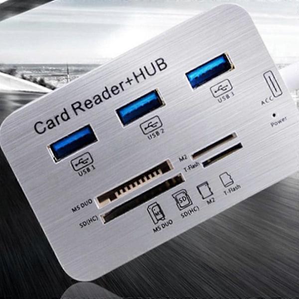 USB HUB 3.0 USB-splitter 3 porter Extensor Multi USB-utvidelse Multiple 3 0 Hub SD-kortleser USB3.