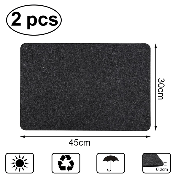 Varmebestandig matte for Airfryer, 2-pakning med glidefunksjon