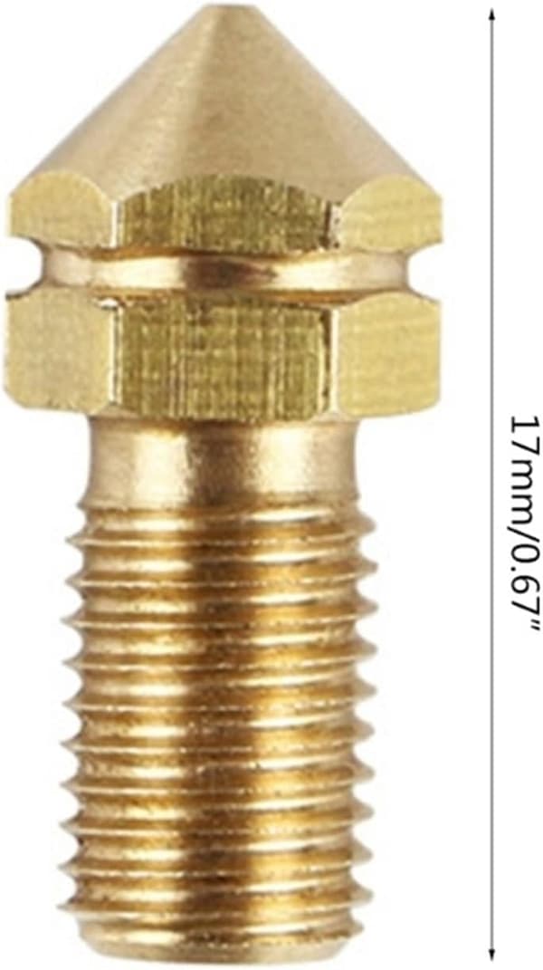 Ultimaker3 3D-printer udskiftningsprint messingdyse 0,4 mm til Ultimaker 3 reservedele 3,0 mm filament 4 stk./sæt