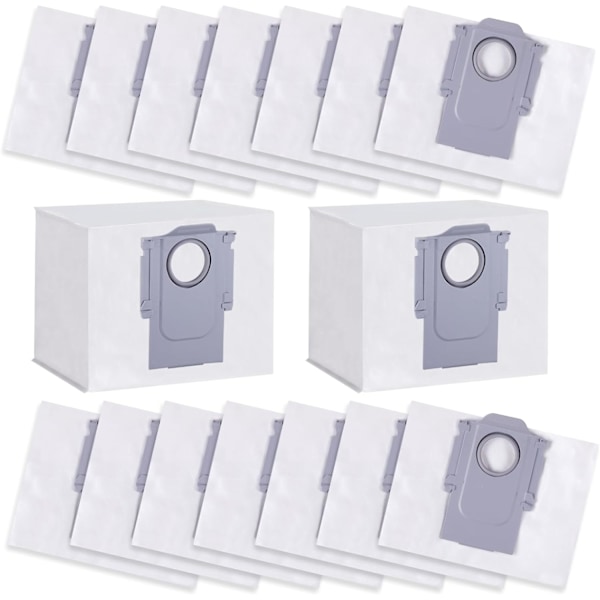 Dammsugarpåse Ersättning för Roborock S8+/ S8 Pro/ S7 MaxV Ultra/ S7 Pro/ Q7+/ Q7 Max+/ Q8 Max+/ Q5 Pro+/ Q5+ 16 Pack