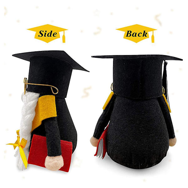1 st Gnome-docka för examensceremoni, plyschdocka, söt dockdekoration