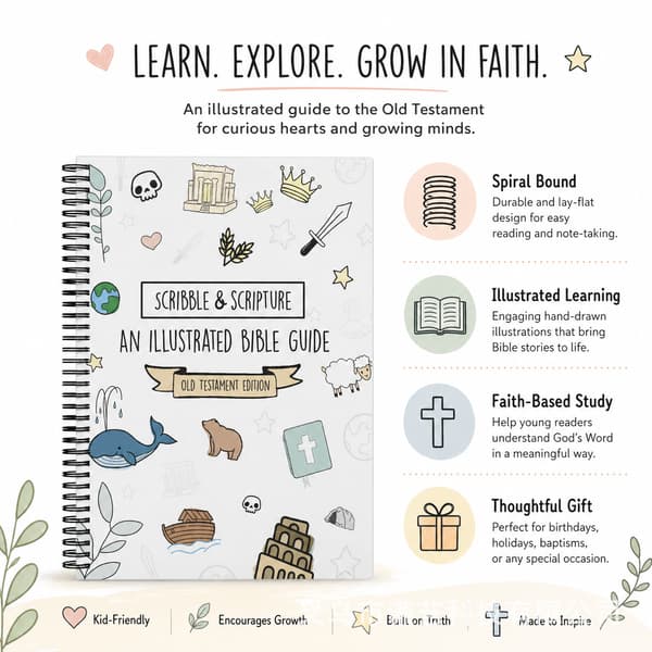 Scribble and Scripture: Det Gamle Testamente gjort enkelt (Scribble and Scripture: Bibelen gjort enkel illustrerede guider)