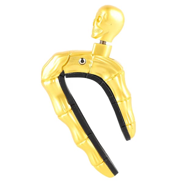 Akustisk gitarr capo dödskalle form snygg cool metall elektrisk klassisk gitarr capo för ukulele guld
