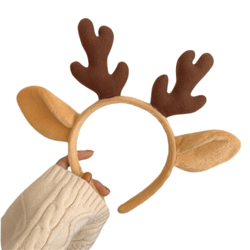 Tomte-tiara med renhorn Yellow
