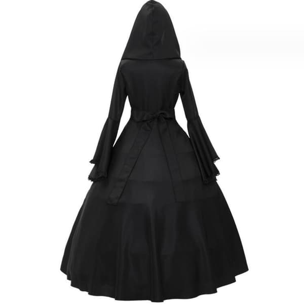 Halloween Gotisk Blondkjole med Vide Ermer for Kvinner 2XL