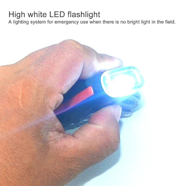7 i 1 Nödöverlevnadsvisselpipa LED-lampa Termometer Kompass Multifunktionsvisselpipa för vandring Klättring Orange