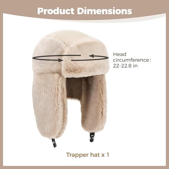 Komfortabel vinterhat i ruskind til mænd og kvinder, trapperhat med øreklapper, vindtæt russisk Ushanka hat, udendørs skihat.