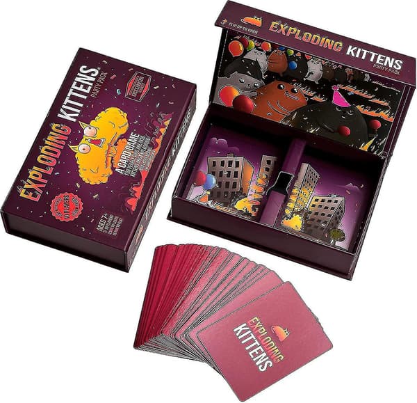 Exploding Kittens Party Pack - Roliga familjekortspel för vuxna, tonåringar och barn