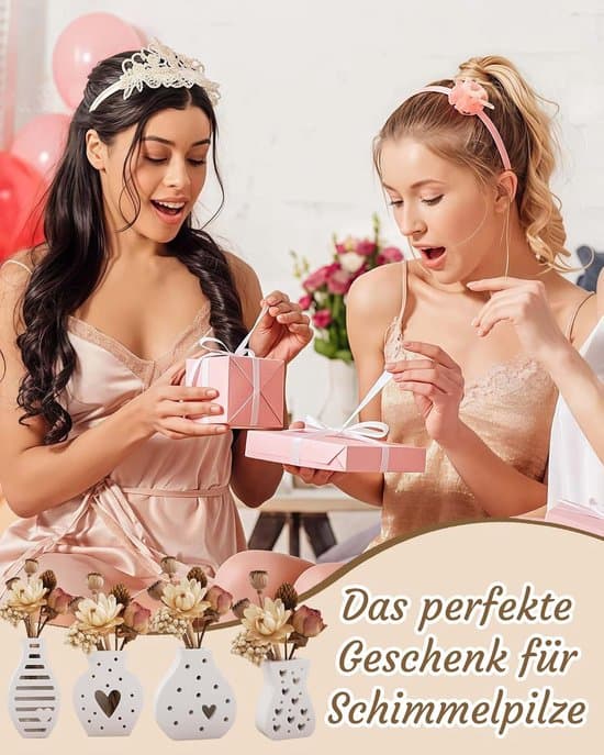 Mini Vase Silikoneform Sæt – 4 Stykker til Epoxyharpiks og Gips – Velegnet til Små Blomsterpotter og Gør-det-selv Dekoration – 1 Sæt