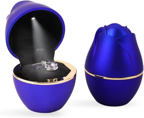 Lätt LED Hängande Ask Smyckeskrin Hängande Ask Halsband Presentask