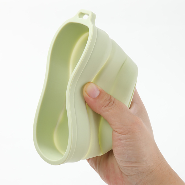 400ML Fällbar Skål Silikon Skål Liten Camping Skål Matförvaring Behållare Halkskydd Vikbar Med Hängare Lämplig för Resor Camping Vandring 3 PCS