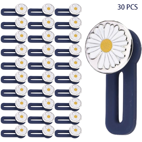 Premium 30 st Knappförlängare för Jeans, Byxor, Ingen Sömnad Direkt Midjeförlängning, Enkel Passform, Bekväm Återanvändbar, Perfekta Midjeförlängare