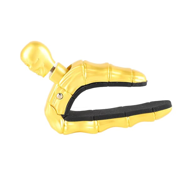 Akustisk gitarr capo dödskalle form snygg cool metall elektrisk klassisk gitarr capo för ukulele guld