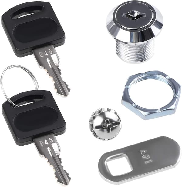 3 st Acsergery present 16 mm kamlås, säkerhetsskåpslås för brevlådedörr