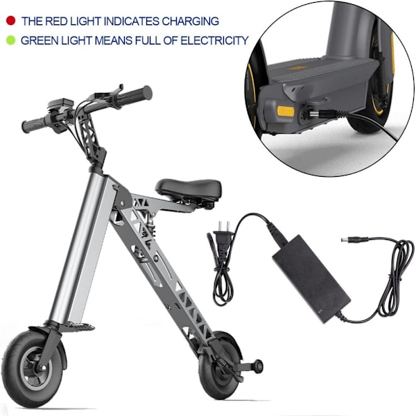 42V 2A DC Laddare Strömförsörjningsadapter Kontakt för 36V Elcykel Litiumbatteriladdare, för 36V Li-ion Batteripaket, Diameter