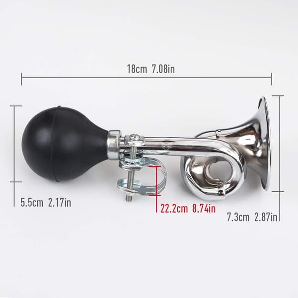 Cykelhorn, cykelklocka, universell, passar till 22,2 mm styre, 2-pack