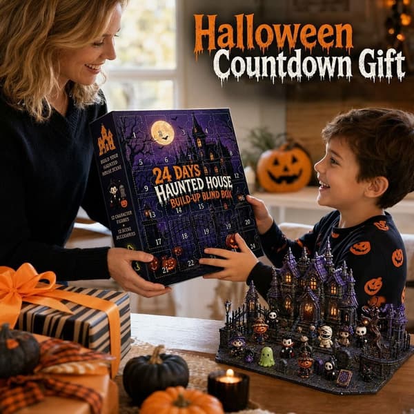 Halloween Adventskalender 2026 - 24 dagars nedräkningskalender för spökhus