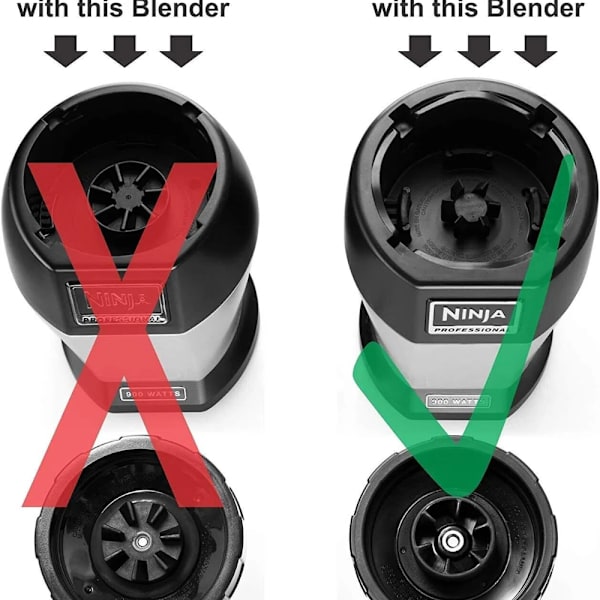 Ersättningsdelar för mixer - Nedre blad 7 delar för Nutri Ninja bladblock 1000W Juicer Tillbehör